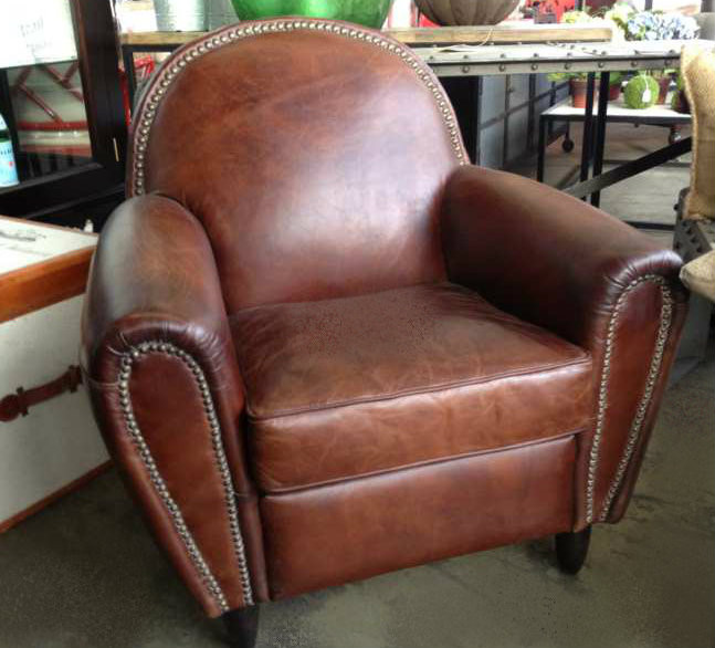 Chrysler Aged Leather Armchair