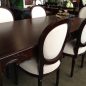 Laurent Dining Table in Mahogany Brown