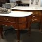 Demilune Console with Marble Top