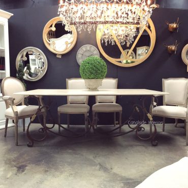 Peralta Dining Table with Marble Top