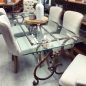 Alexandra Dining Table with Glass Top