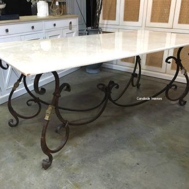 Peralta Dining Table with Marble Top