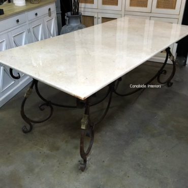 Peralta Dining Table with Marble Top