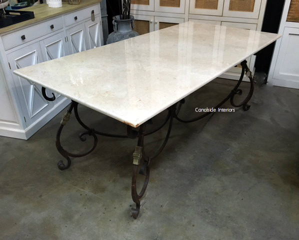 Peralta Dining Table with Marble Top