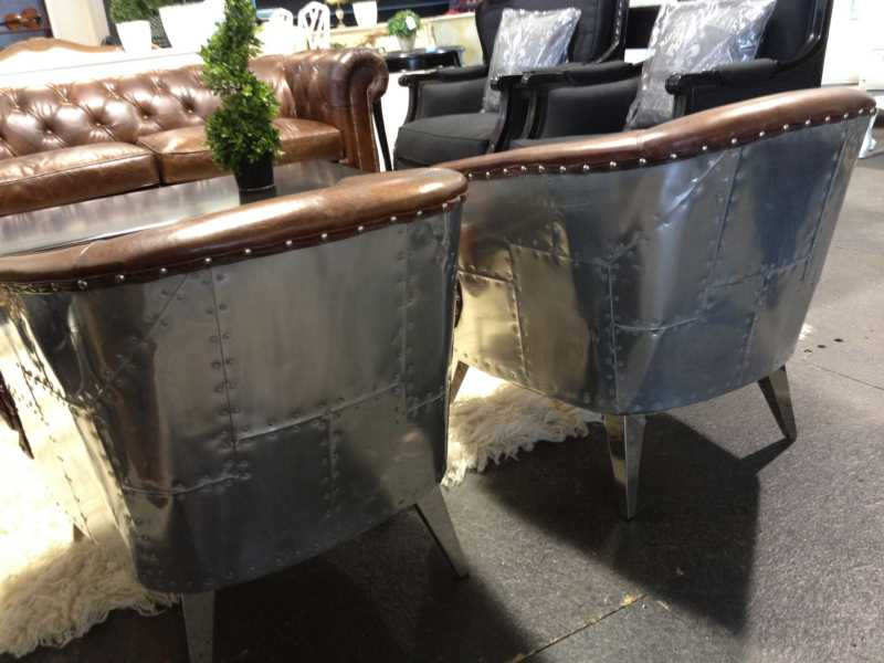 Vault Aged Leather Armchair