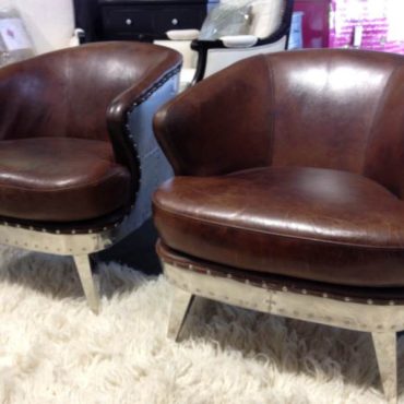 Vault Aged Leather Armchair