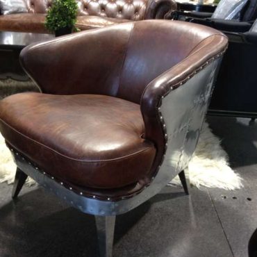 Vault Aged Leather Armchair