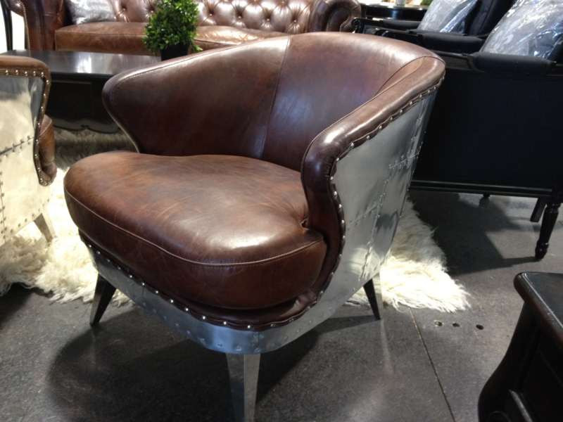 Vault Aged Leather Armchair