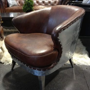 Vault Aged Leather Armchair