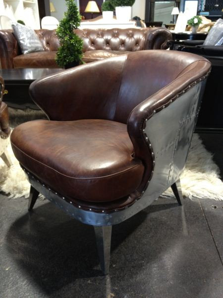 Vault Aged Leather Armchair