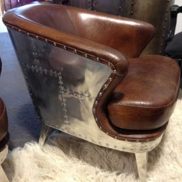 Vault Aged Leather Armchair
