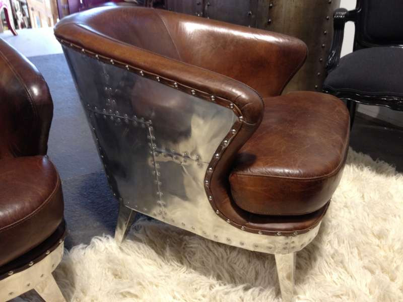 Vault Aged Leather Armchair