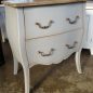 Appleby Bedside in Grey with Limewash Top