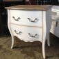 Appleby Bedside in White with Limewash Top