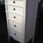 Peninsula Tall Chest - White with Limewash Top