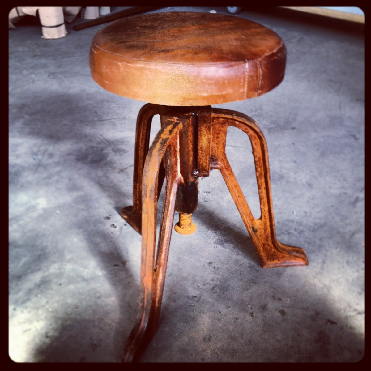 Crank Industrial Stool