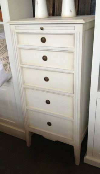 Peninsula Tall Chest - White