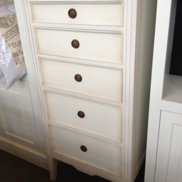 Peninsula Tall Chest - White