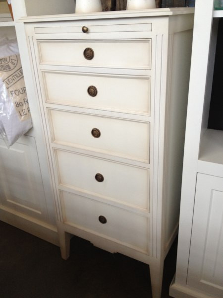 Peninsula Tall Chest - White