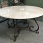 Santiago Round Dining Table with Marble Top