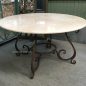 Santiago Round Dining Table with Marble Top