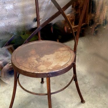 Fairground Industrial Cross Back Chair