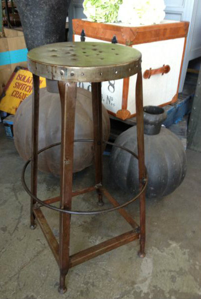 Taylor Round Industrial Stool