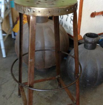 Taylor Round Industrial Stool