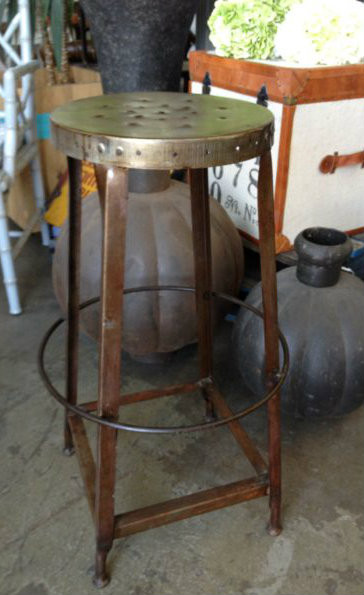 Taylor Round Industrial Stool