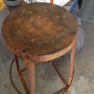 Taylor Round Industrial Stool