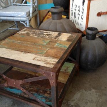 Knockout Industrial Rustic Lamp / Side Table