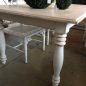Riverina Dining Table - Distressed White with Limewash Top