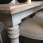 Riverina Dining Table - Distressed White with Limewash Top