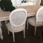 Riverina Dining Table - Distressed White with Limewash Top