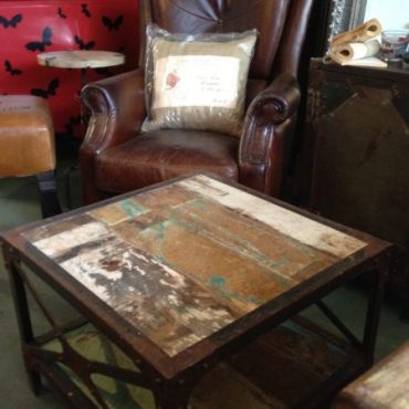 Knockout Industrial Rustic Lamp / Side Table