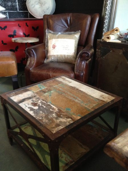 Knockout Industrial Rustic Lamp / Side Table