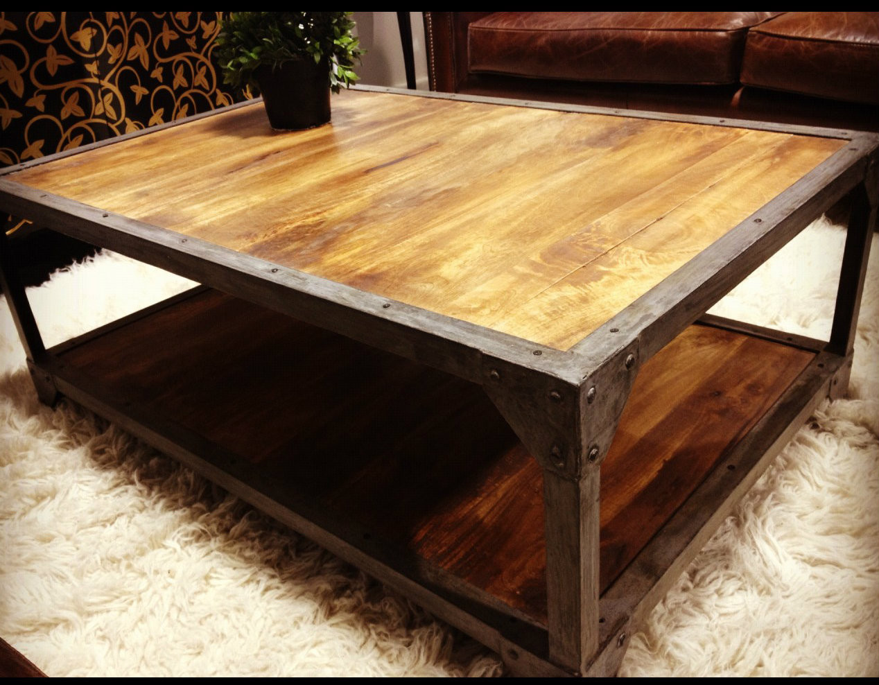 Carriage Industrial Coffee Table