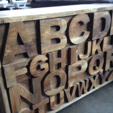 Alphabet Sideboard - Natural