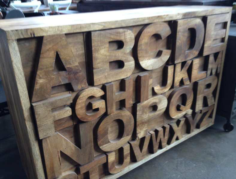 Alphabet Sideboard - Natural