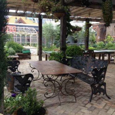 Katherine Steel Ornamental Table - As seen at 'The Ground Roasters of Alexandria'