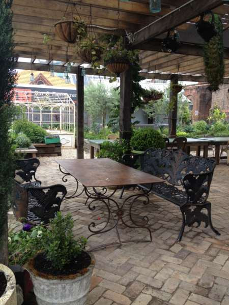 Katherine Steel Ornamental Table - As seen at 'The Ground Roasters of Alexandria'