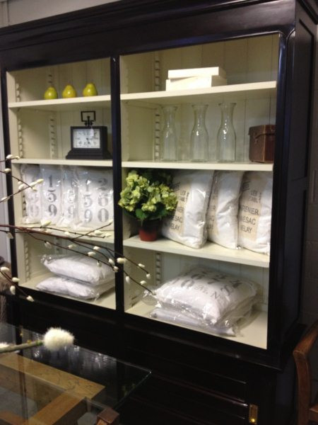 Boston Bookcase - Brown with Off-White Interior