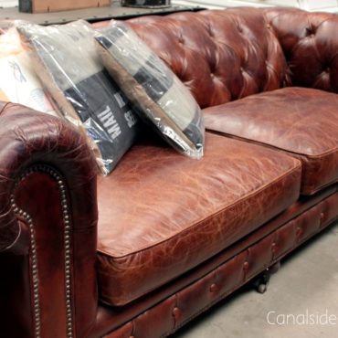 Lincoln Aged Leather Chesterfield