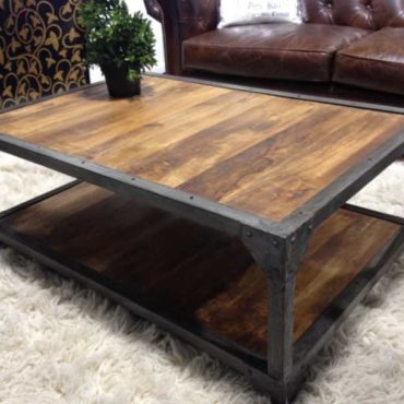 Carriage Industrial Coffee Table