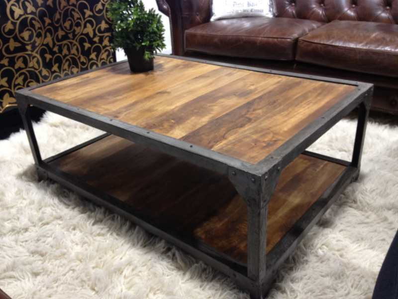 Carriage Industrial Coffee Table