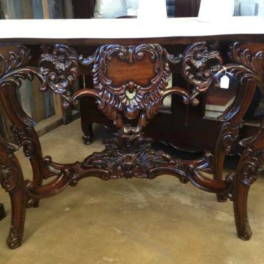Baroque Console with Carrera Marble Top