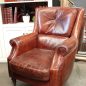 Eton Aged Leather Wingback