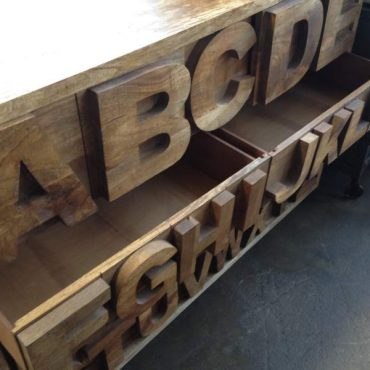 Alphabet Sideboard - Natural