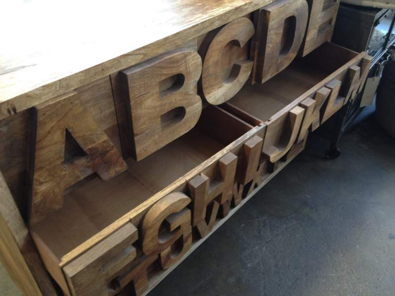 Alphabet Sideboard - Natural