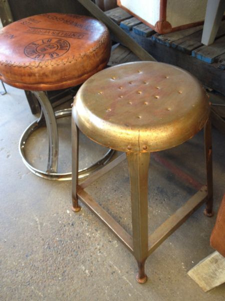 Taylor Short Round Industrial Stool